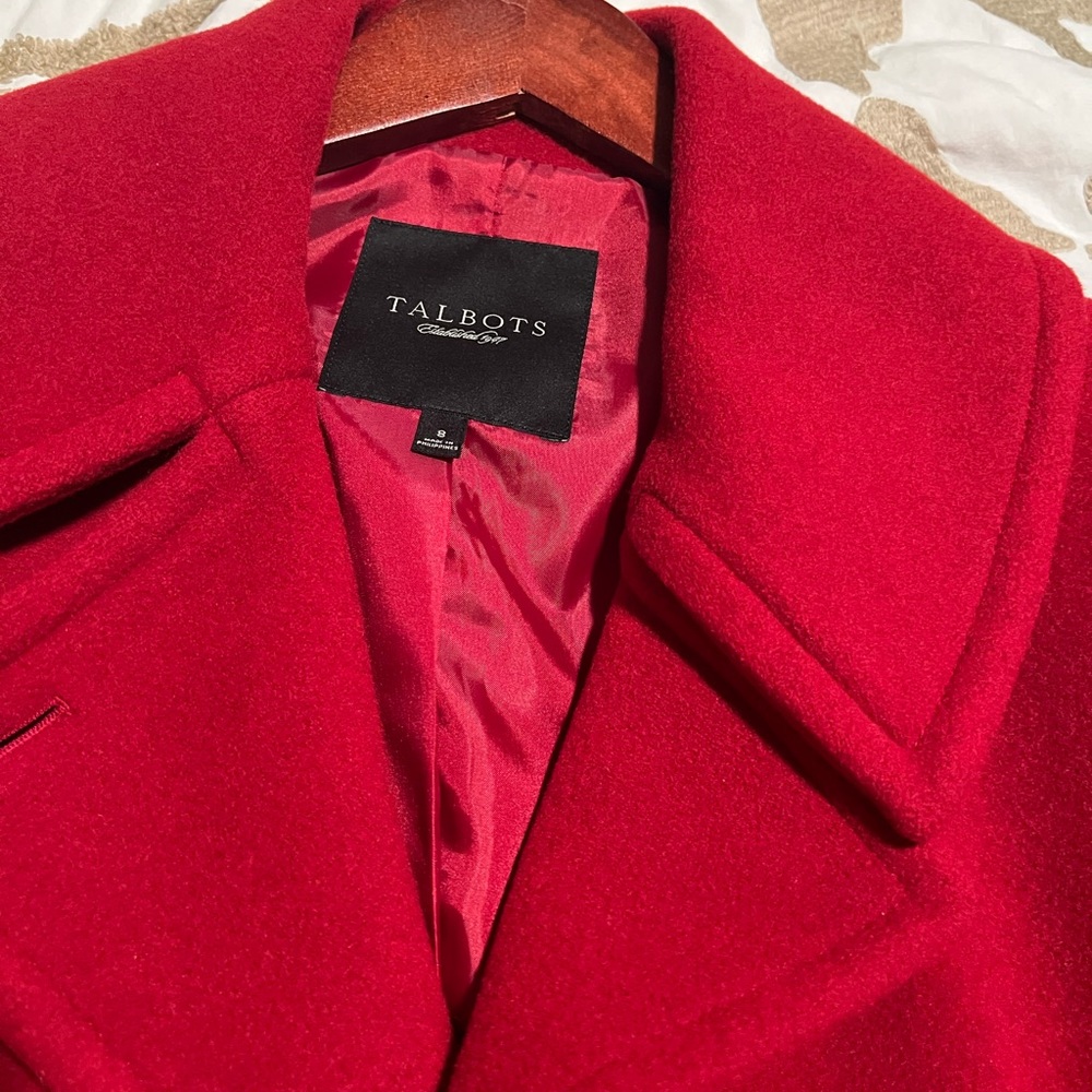 Talbots red coat